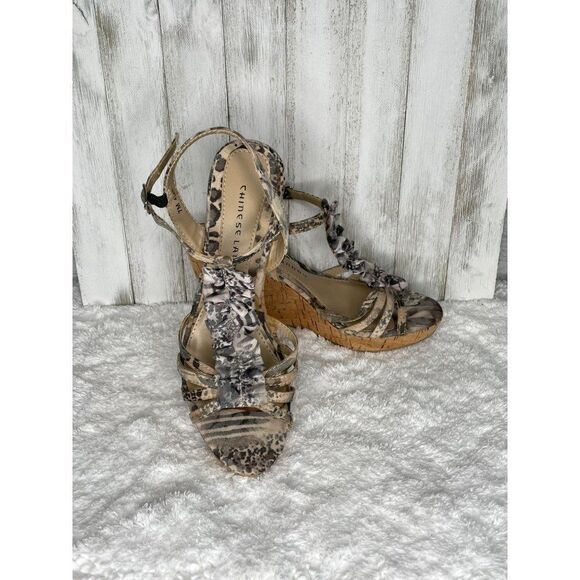 Chinese Laundry Venice Beach Wedge Sandals 7M - Picture 1 of 10